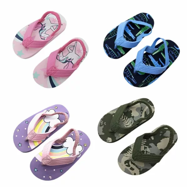 Tongs enfant avec bride de maintien