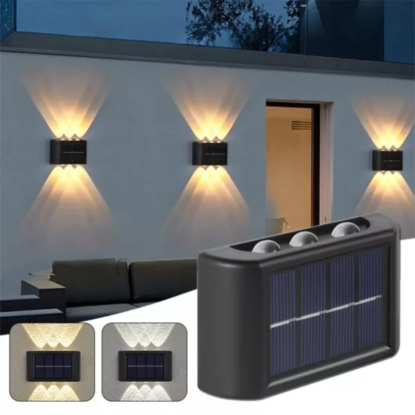 Applique solaire murale extérieure design