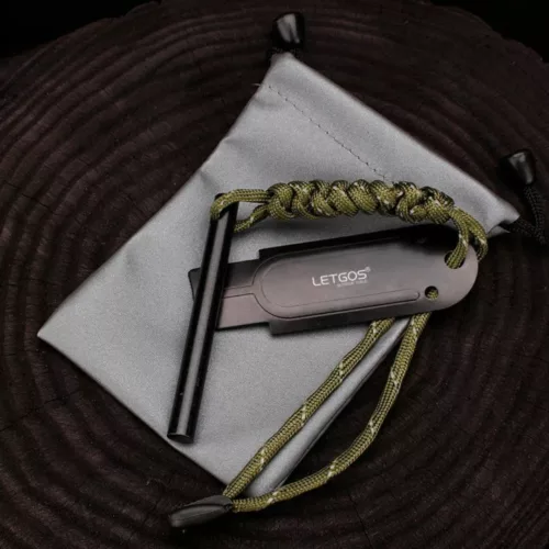 Allume feu magnesium randonnée survie – Démarrage rapide par tous les temps, outil essentiel bushcraft et bivouac