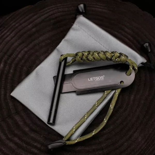 Allume feu magnesium randonnée survie – Démarrage rapide par tous les temps, outil essentiel bushcraft et bivouac