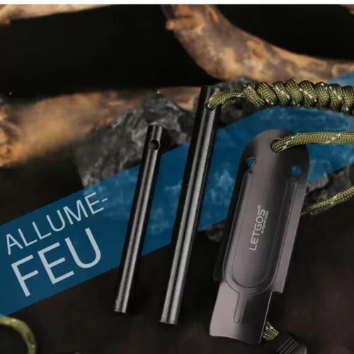 Allume feu magnesium randonnée survie – Démarrage rapide par tous les temps, outil essentiel bushcraft et bivouac