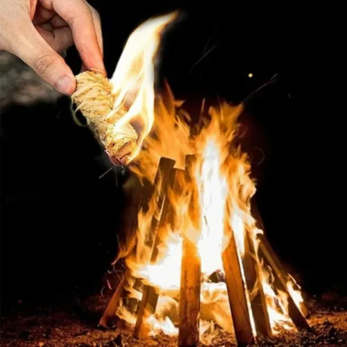 Allume feu naturel écologique camping – Allumage rapide sans produits chimiques – Idéal barbecue, cheminée, bivouac