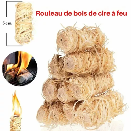 Allume feu naturel écologique camping – Allumage rapide sans produits chimiques – Idéal barbecue, cheminée, bivouac