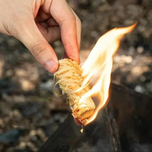 Allume feu naturel écologique camping – Allumage rapide sans produits chimiques – Idéal barbecue, cheminée, bivouac