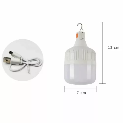 Ampoule LED Rechargeable pour camping – Éclairage puissant sans électricité – Idéale tente, bivouac, urgence