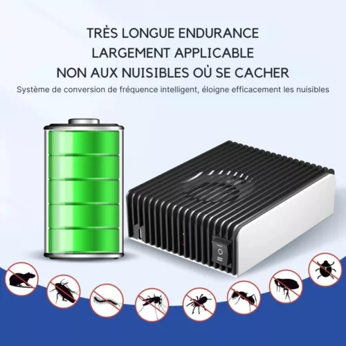 Appareil à ultrasons pour loirs domestiques – Protection efficace sans poison – Éloigne naturellement les rongeurs