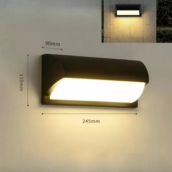 Applique murale extérieure avec détecteur – Éclairage automatique sécurisé pour jardin, entrée ou terrasse