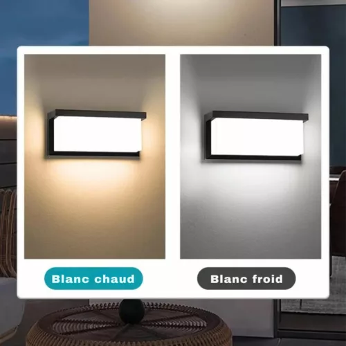 Applique murale extérieure avec détecteur – Éclairage automatique sécurisé pour jardin, entrée ou terrasse