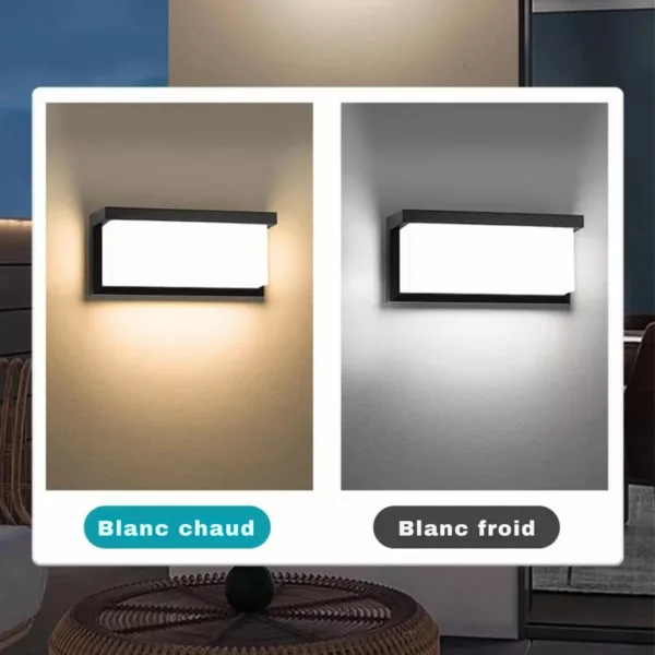 Applique murale extérieure avec détecteur – Éclairage automatique sécurisé pour jardin, entrée ou terrasse