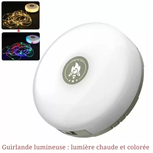 Bande de lampe LED pour Camping – Éclairage puissant, portable et étanche pour vos aventures en plein air