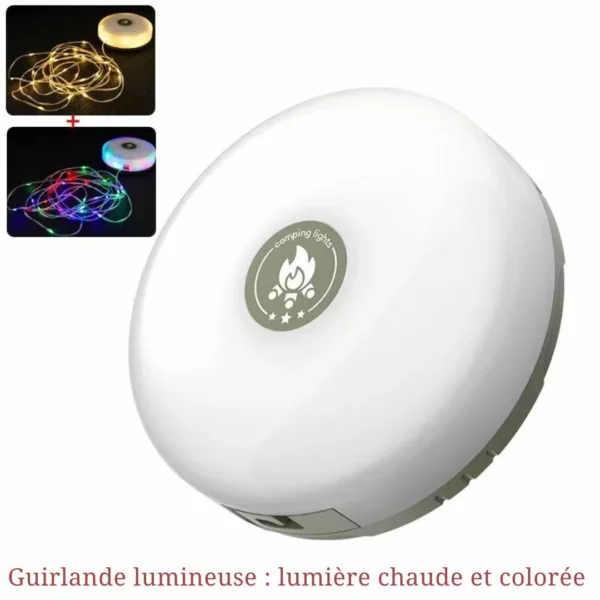Bande de lampe LED pour Camping – Éclairage puissant, portable et étanche pour vos aventures en plein air