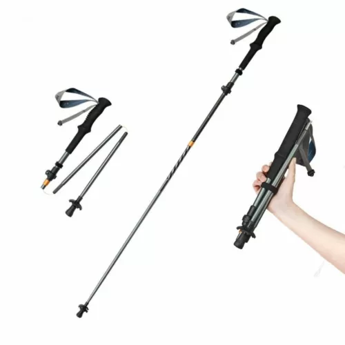 Bâton randonnée pliable antichoc – Léger, compact et stable pour marches confortables en terrain difficile