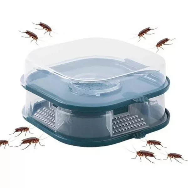 Boîte d’appât anti cafards réutilisable – Élimination efficace et durable des nuisibles sans produits toxiques