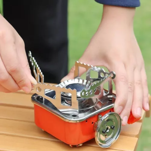 Brûleur à gaz compact randonnée – Ultra léger et pliable pour cuisine outdoor facile et rapide