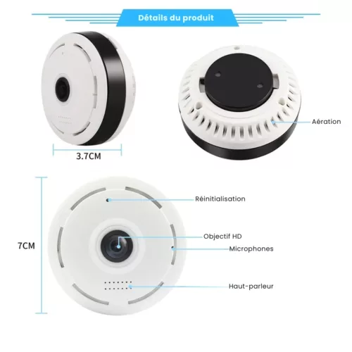 Caméra espion encastrable dans mur placo – Surveillance discrète et invisible pour maison ou bureau sécurisé