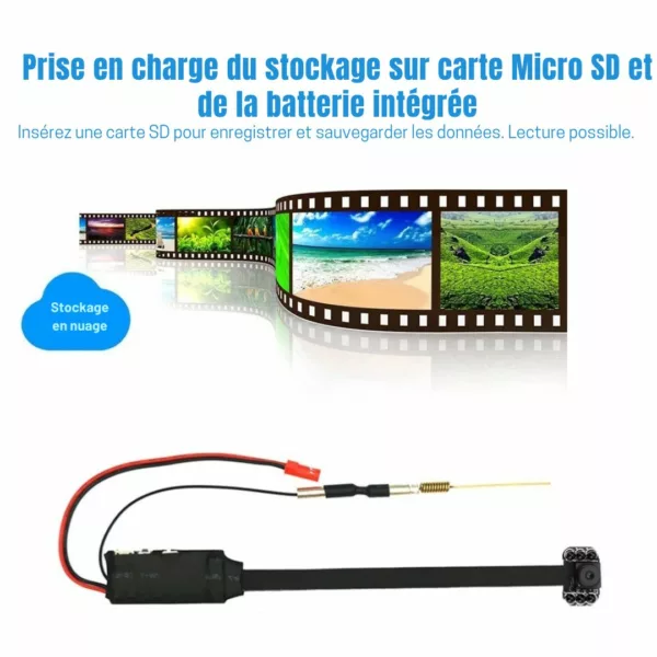 Caméra espion intégrée dans cadre photo – Surveillance discrète à domicile – Sécurité invisible et élégante