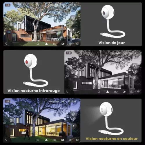 Caméra espion wifi dissimulée dans lampe usb – Surveillance discrète à distance – Sécurité maison facile et invisible