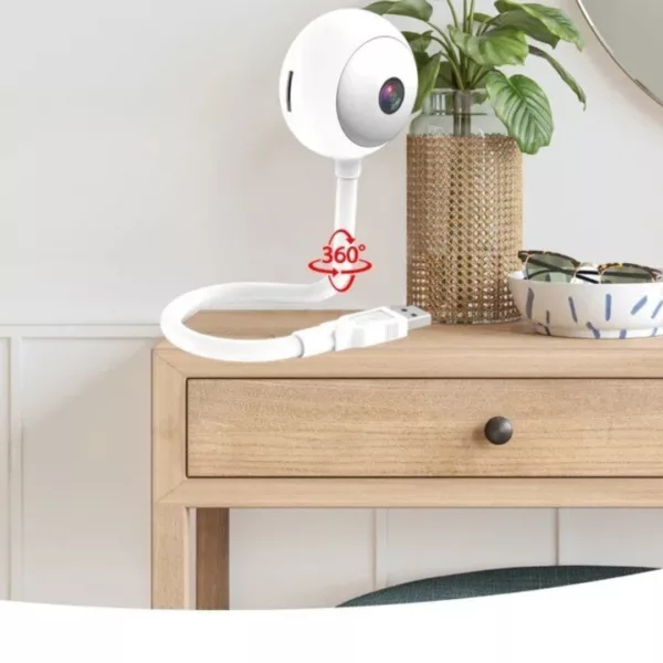 Caméra espion wifi dissimulée dans lampe usb – Surveillance discrète à distance – Sécurité maison facile et invisible