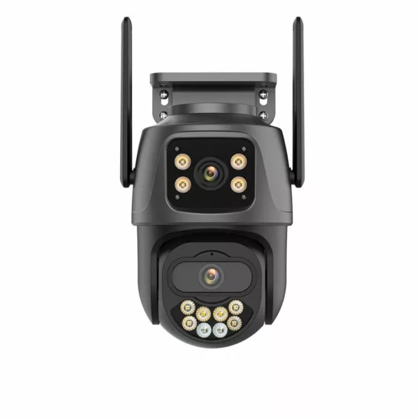 Caméra rotative extérieure détection de mouvement – Surveillance 360° HD avec alarme – Sécurité renforcée jour et nuit