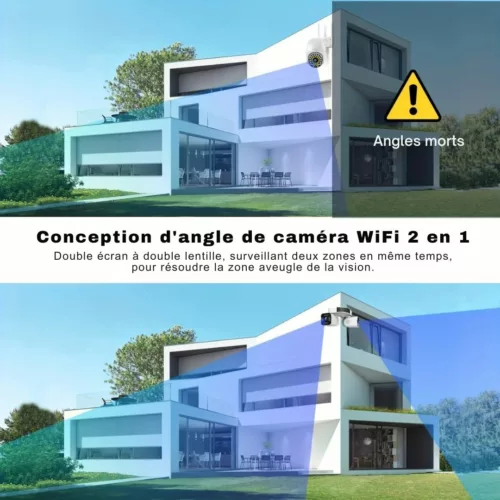 Caméra wifi sans fil pour cabane jardin – Sécurité extérieure facile, installation rapide sans câbles