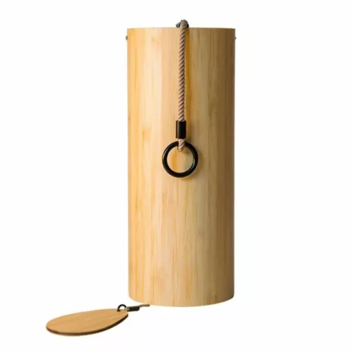 Carillon extérieur en bambou recyclé – Ambiance zen et naturelle pour jardin ou balcon – Éco-responsable et apaisant