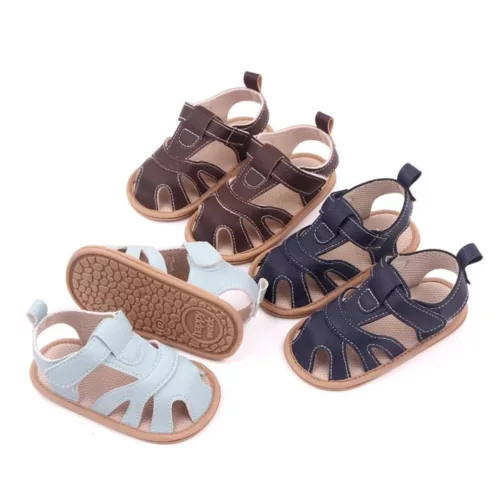 Chaussures ouvertes bébé marche antidérapantes – confort respirant pour premiers pas en sécurité