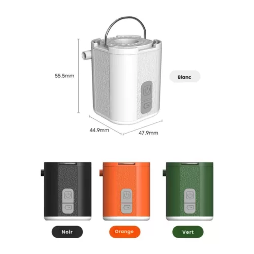 Compresseur portatif batterie pour camping – Gonflage rapide et sans fil de matelas, pneus et équipements en pleine nature