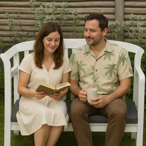 Coussin de banc extérieur résistant à l’eau – Confort durable et élégant pour jardin ou terrasse