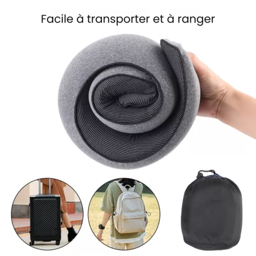 Coussin de voyage ergonomique mousse mémoire