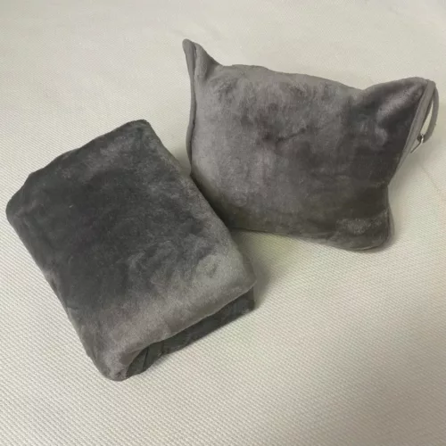 Couverture voyage légère compressible pour avion – Ultra douce et chaude, idéale en vol et facile à ranger