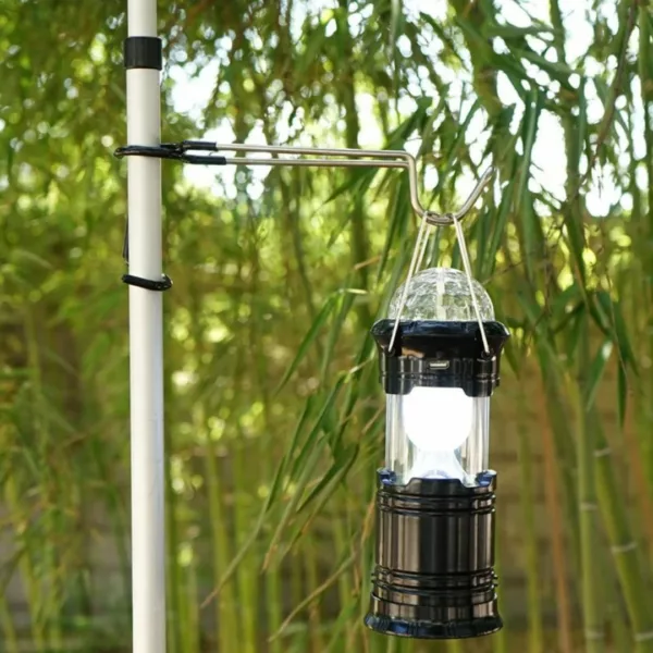 Crochet suspendre lampe camping – Accessoire pratique et robuste pour éclairage mains libres en pleine nature