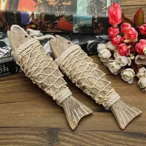 Décoration murale extérieure en bois flotté – Ambiance bord de mer naturelle et authentique pour votre terrasse