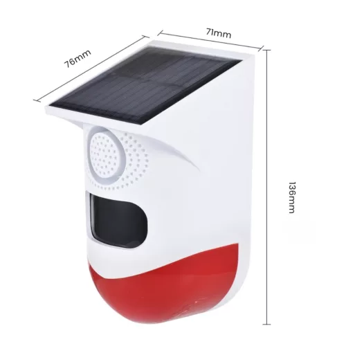 Détecteur de mouvement extérieur sans wifi – Sécurité autonome et fiable pour votre jardin ou entrée