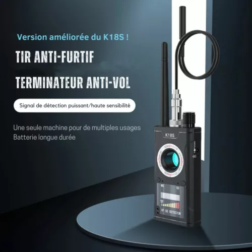 Détecteur espion multifonction lumière led intégrée – Protégez votre vie privée facilement, idéal maison et voyages