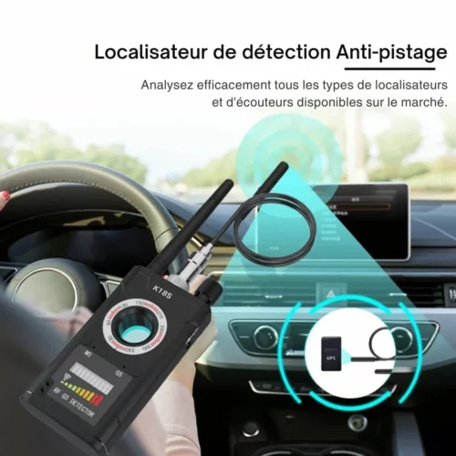 Détecteur espion multifonction lumière led intégrée – Protégez votre vie privée facilement, idéal maison et voyages