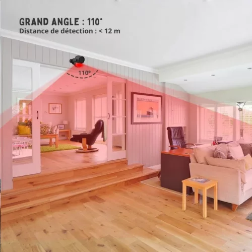 Détecteur infrarouge présence personne pièce fermée – Sécurité automatique et détection fiable pour maison ou bureau