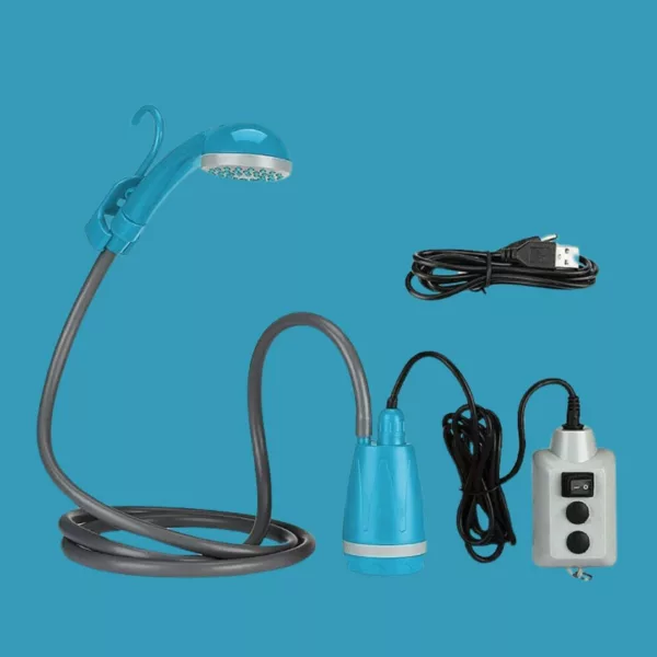 Douche de Camping Portable – Pratique et légère pour vos aventures en plein air – Hygiène nomade facile partout