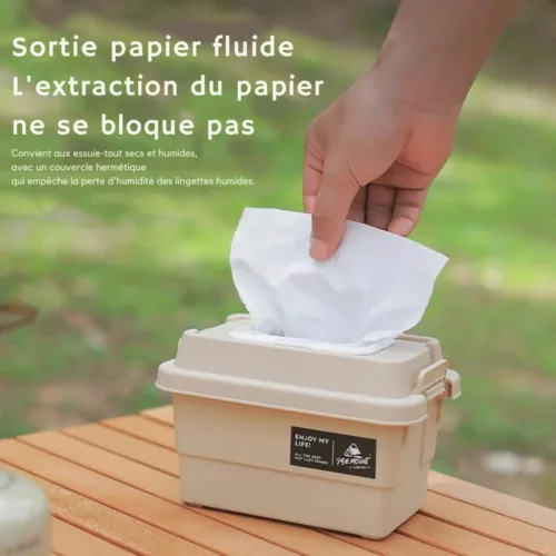 Etui à mouchoirs pour camping – Compact, imperméable et pratique pour les séjours en plein air