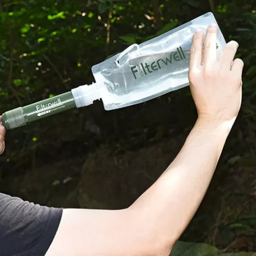 Filtre à eau randonnée sans paille – Ultra léger et compact pour boire une eau pure partout – Idéal trek et survie