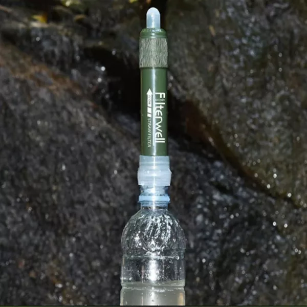 Filtre à eau randonnée sans paille – Ultra léger et compact pour boire une eau pure partout – Idéal trek et survie