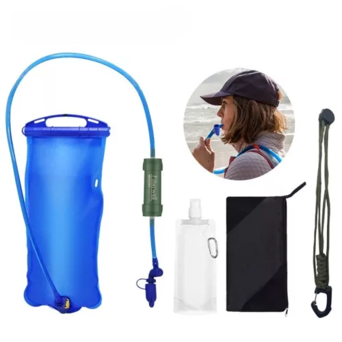 Filtre gravité eau potable randonnée – Purifiez votre eau en pleine nature sans effort – Léger, compact et ultra efficace