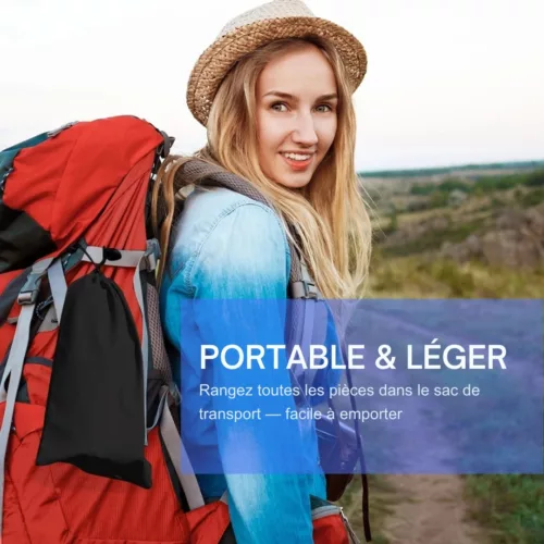 Filtre gravité eau potable randonnée – Purifiez votre eau en pleine nature sans effort – Léger, compact et ultra efficace