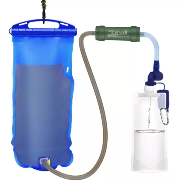 Filtre gravité eau potable randonnée – Purifiez votre eau en pleine nature sans effort – Léger, compact et ultra efficace