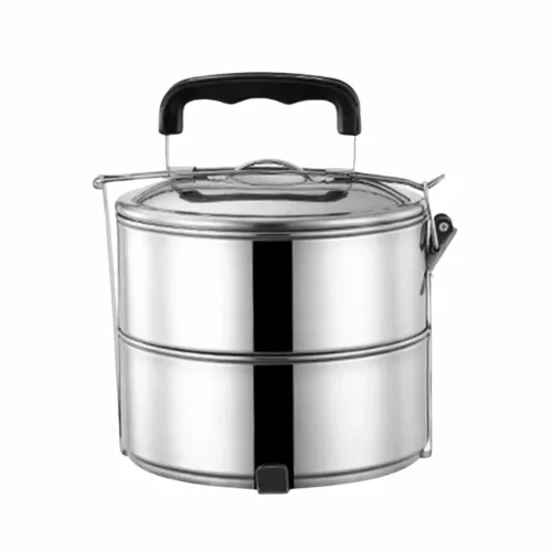 Gamelle inox empilable pour randonnée – Légère, anti-rouille et compacte pour repas nomades réussis