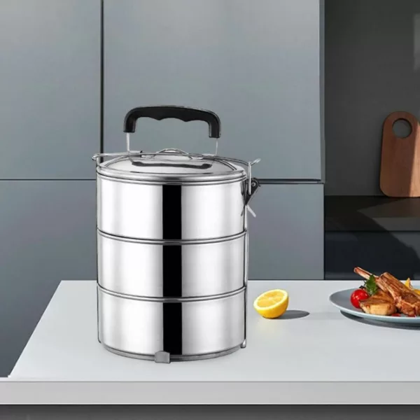 Gamelle inox empilable pour randonnée – Légère, anti-rouille et compacte pour repas nomades réussis