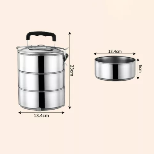 Gamelle inox empilable pour randonnée – Légère, anti-rouille et compacte pour repas nomades réussis