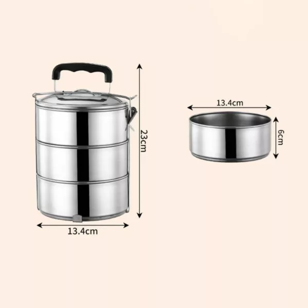Gamelle inox empilable pour randonnée – Légère, anti-rouille et compacte pour repas nomades réussis