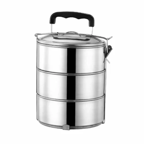 Gamelle inox empilable pour randonnée – Légère, anti-rouille et compacte pour repas nomades réussis