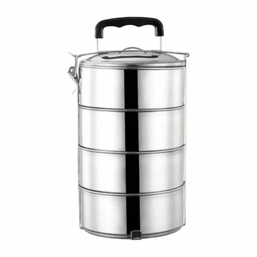Gamelle inox empilable pour randonnée – Légère, anti-rouille et compacte pour repas nomades réussis