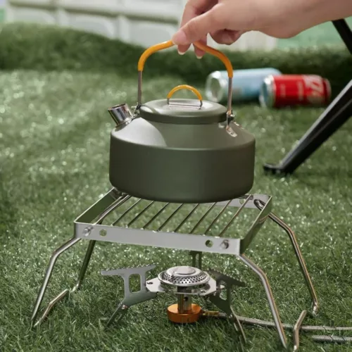 Grille pliable acier inox pour feu – Cuisson facile en plein air – Solide, légère et ultra-compacte pour barbecue nomade